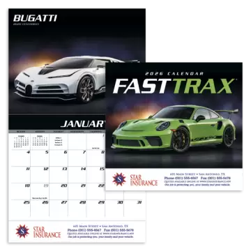 Fast Trax Appointment Wall Calendar - Stapled